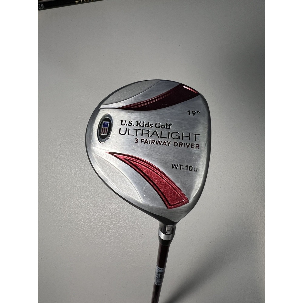 US Kids Golf Ultralight 3 Fairway Driver 19' Right Handed Wt-10u